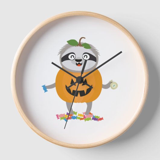 Pompoen Sloth Halloween kostuum cadeau (Voorkant)