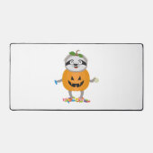 Pompoen Sloth Halloween kostuum cadeau Bureaumat (Voorkant)