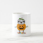 Pompoen Sloth Halloween kostuum cadeau Koffiemok (Center)