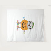 Pompoen Sloth Halloween kostuum cadeau Wandkleed (Voorkant (horizontaal))