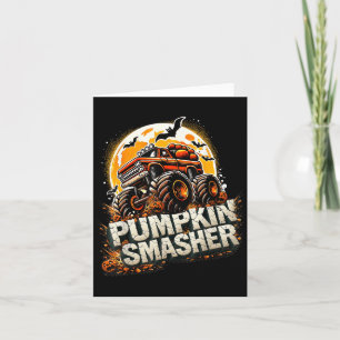Pompoen Smasher Monster Truck Halloween Moon Manne Kaart