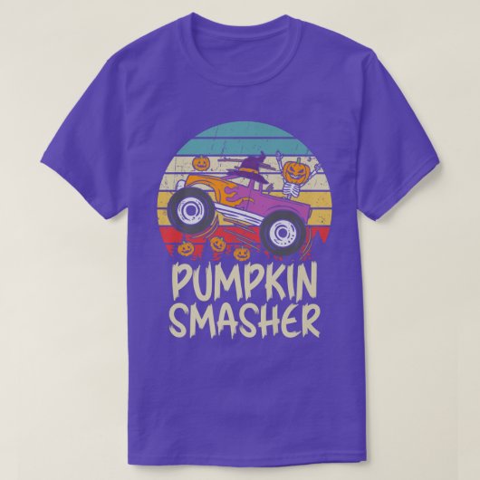 pompoen smasher peuter Halloween Monster Truc T-shirt (Design voorkant)