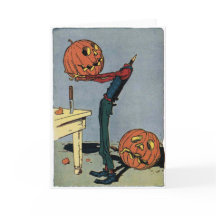 Pompoen snijdt zijn eigen hoofd - Halloween