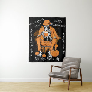 Pompoen Snips Skelet Tips Muur Hangen, Halloween Wandkleed
