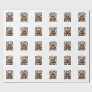 Pompoen Snoep Emmer Vintage Halloween Gravure D Cadeaupapier
