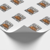 Pompoen Snoep Emmer Vintage Halloween Gravure D Cadeaupapier (Hoek)