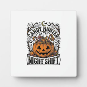 Pompoen Snoep Emmer Vintage Halloween Gravure D Fotoplaat