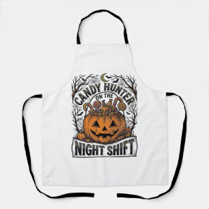 Pompoen Snoep Emmer Vintage Halloween Gravure D Schort