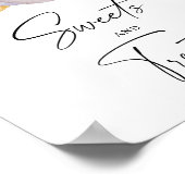 Pompoen - snoep en trakteert baby shower poster (Hoek)