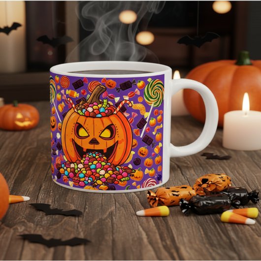 Pompoen Snoep Halloween Coffee Mok