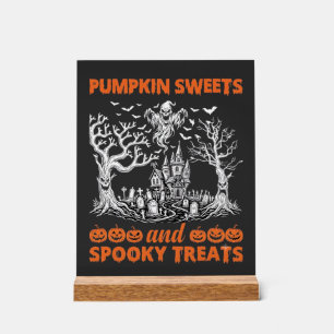 Pompoen Snoepjes Griezelige Snoepjes Geheime Kaste Acryl Bord