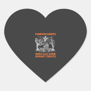 Pompoen Snoepjes Griezelige Snoepjes Geheime Kaste Hart Sticker