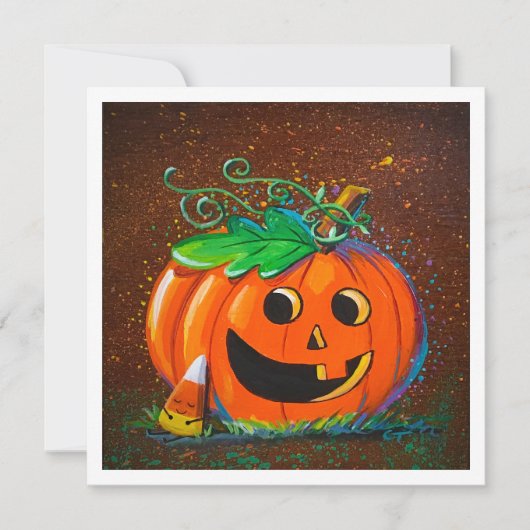 Pompoen & Snooze - Mini Print (Voorkant)