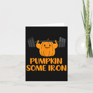 Pompoen Sommige Ijzer Leuk Halloween Gym Workout L Kaart