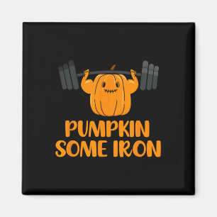 Pompoen Sommige Ijzer Leuk Halloween Gym Workout L Magneet