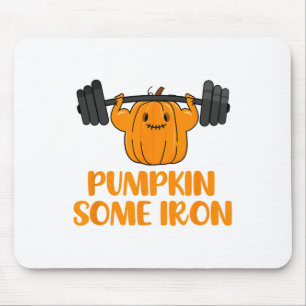 Pompoen Sommige Ijzer Leuk Halloween Gym Workout L Muismat