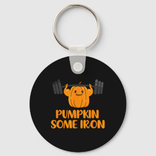 Pompoen Sommige Ijzer Leuk Halloween Gym Workout L Sleutelhanger