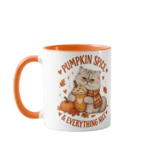 Pompoen Specerij & Alles is Mooie Cute Kat Mok