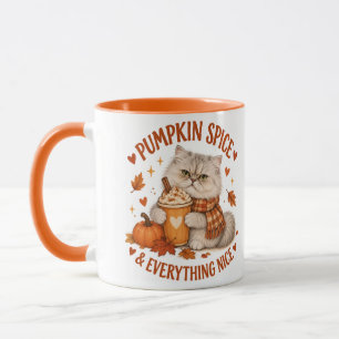 Pompoen Specerij & Alles is Mooie Cute Kat Mok