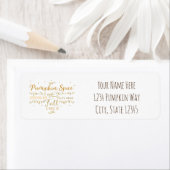 Pompoen Specerij & Alles Leuk Najaar Etiket (Insitu)