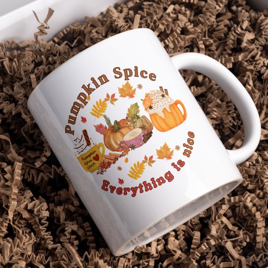 Pompoen Specerij en Alles is leuk Koffiemok