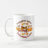 Pompoen Specerij en Alles is leuk Koffiemok (Links)
