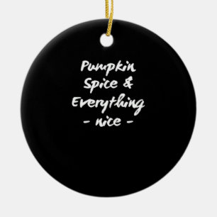 Pompoen specerij en alles is mooi en essentieel keramisch ornament