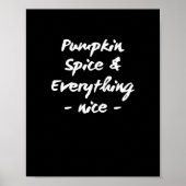 Pompoen specerij en alles is mooi en essentieel poster (Voorkant)