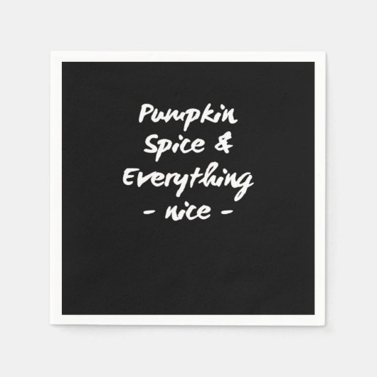 Pompoen specerij en alles is mooi en essentieel servet (Voorkant)