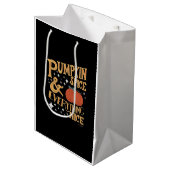 Pompoen specerij en alles leuk basic grappig medium cadeauzakje (Voorkant Gekanteld)
