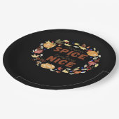 Pompoen specerij en alles leuk essentiële grappig papieren bordje (Gekanteld)