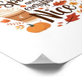 Pompoen specerij en alles leuk grappig essentiële poster (Hoek)