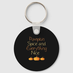 Pompoen specerij en alles leuk Halloween grappig Sleutelhanger