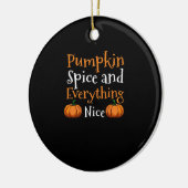 Pompoen specerij en alles leuk Schattige Halloween Keramisch Ornament (Links)