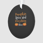Pompoen specerij en alles leuk Schattige Halloween Ornament (voorkant)