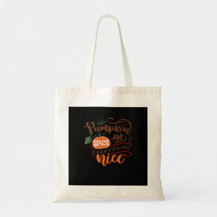 Pompoen specerij en alles leuk voor Herfst en aut Tote Bag