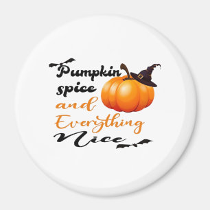 Pompoen specerij en alles leuke Herfst Halloween G Magneet