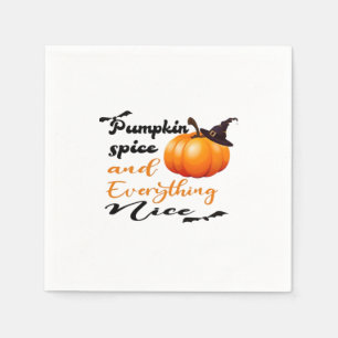Pompoen specerij en alles leuke Herfst Halloween G Servet