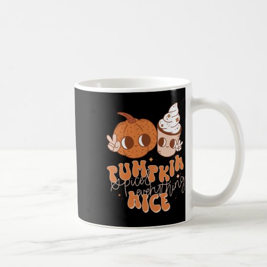 Pompoen specerij en alles leuke Herfst seizoen vro Koffiemok (Rechts)