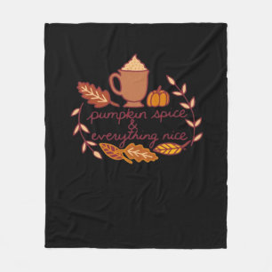 Pompoen specerij en alles leuke PSL koffie overs Fleece Deken