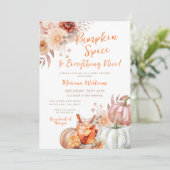 Pompoen specerij en alles mooi Baby shower Kaart (Staand voorkant)