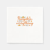 Pompoen specerij en alles mooi basic design servet (Voorkant)