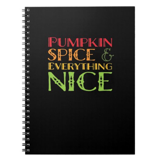 Pompoen specerij en alles mooi basic notitieboek (Voorkant)
