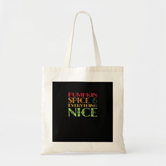 Pompoen specerij en alles mooi basic tote bag (Voorkant)