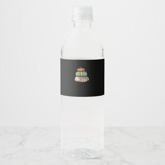 Pompoen specerij en alles mooi basic waterfles etiket (Voorkant)