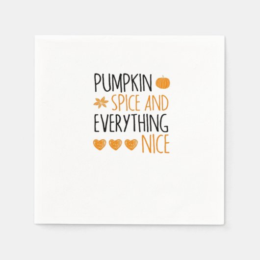 Pompoen specerij en alles mooi - Cadeau voor ha Servet (Voorkant)