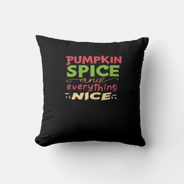 Pompoen specerij en alles mooi design kussen (Voorkant)