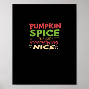 Pompoen specerij en alles mooi design poster