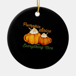 Pompoen specerij en alles mooi Herfst ontwerp Keramisch Ornament