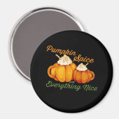 Pompoen specerij en alles mooi Herfst ontwerp Magneet (Voorkant / Achterkant)